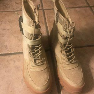 Khaki Combat Boots